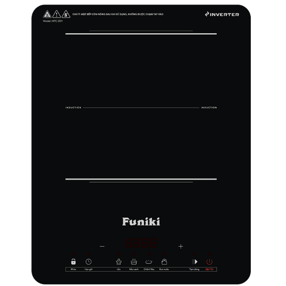 Bếp từ đơn Funiki HPC 2S12 (2000w - kèm nồi)